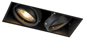 Faretto da incasso nero 2 lampadine smart GU10 - ONEON 2