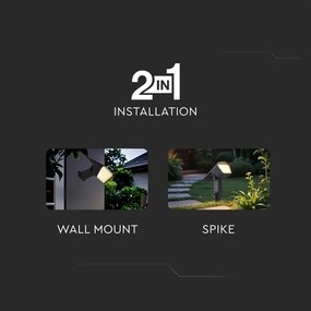 Lampada solare 2 in 1 LED/1,3W/3,7V 3000/4000/6400K IP65 1200 mAh