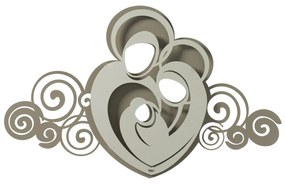 Pannello di design moderno Sacra Famiglia Orfeo - Beige e avorio