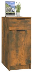 Armadietto scrivania rovere fumo 33,5x50x75cm legno multistrato