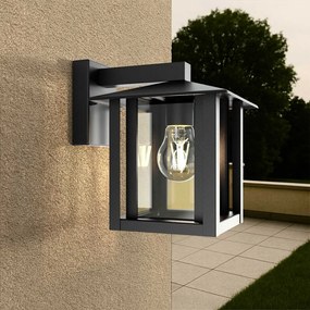 Applique Nera E27, IP54 per Esterni - Serie PILLAR Base E27