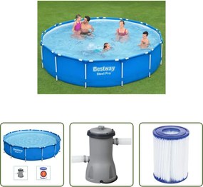 Piscina rotonda - Bestway Steel Pro Telaio Piscina 396x84 cm