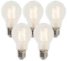 Set di 5 lampadine LED dimmerabili E27 A60 5W 470lm 2700K