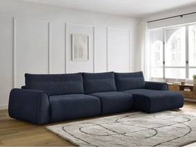 Divano angolare in blu scuro Aden – Bobochic Paris