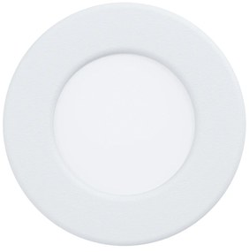 Faretto Ad Incasso Moderno Fueva 5 Acciaio Bianco Led Integrato 2,7W 4000K