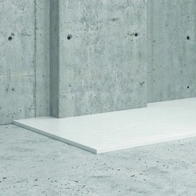 Kamalu - piatto doccia pietra 70x90 colore bianco opaco