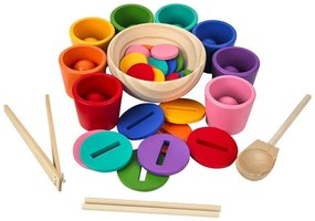 2Kids Toys - Biglie arcobaleno, monete e coppette in 8 colori