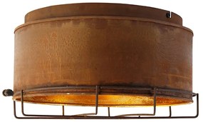 Plafoniera industriale ruggine marrone 35 cm - Barril