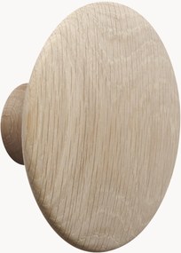 Gancio da parete in legno di quercia Dots, Ø 13 cm