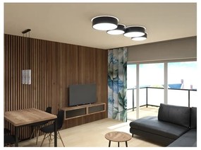 Apparecchio da soffitto nero Atis - Sollux