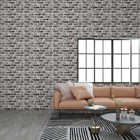 Pannelli Murali 3d Con Mattoni Grigio Scuro 10 Pz Eps /