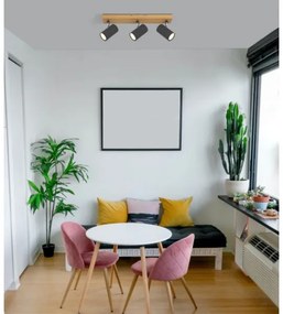 Globo 57911-3G - Faretto ROBBY 3xGU10/35W/230V grigio/marrone