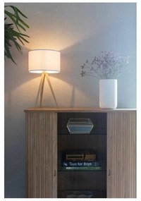 Lampada da tavolo bianca Legno, ø 28 cm Tripod - Zuiver