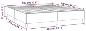 Giroletto Cappuccino 180x200 cm in Similpelle