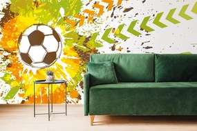 Carta da parati autoadesiva – Palla da calcio per teenager