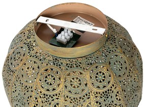 Plafoniera orientale oro con verde 28,5 cm - Baloo