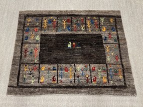 Gabbeh Tappeto persiano 70x90 Marrone (Iran) Annodato A Mano