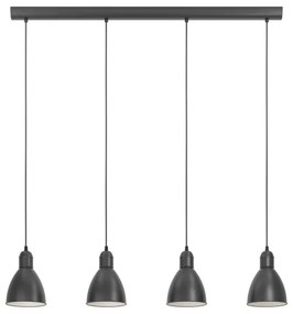 Eglo 49466 - Lampadario PRIDDY 4xE27/60W/230V