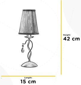 ONLI - Lampada da tavolo DELIA 1xE14/6W/230V 42 cm