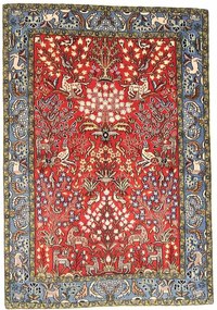 Ghom Tappeto persiano 160 x 110 Rosso (Iran) Annodato A Mano