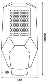 Proiettore LED dimmerabile con pannello solare LED/200W/20000 mAh 6500K IP65 grigio