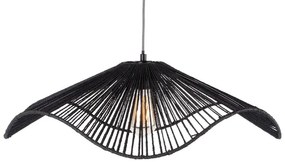 Lampada a sospensione nera con paralume in carta ø 62 cm Sombra - Leitmotiv