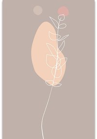 Quadro su tela – Foglia minimalista No3
