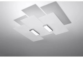 Sollux SL.0198 - Plafoniera FABIANO 3xE27/60W/230V bianco/cromo