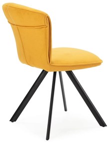 Sedie da pranzo gialle in un set di 2 Simbra - Marckeric