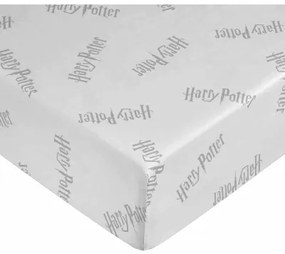 Lenzuolo con angoli Harry Potter Bianco Grigio 105 x 200 cm