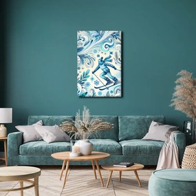 Quadro su tela – Gioia dello sci