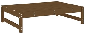 Set salotto da giardino 2 pz miele in legno massello di pino