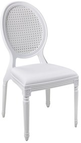 Set 4 sedie bianche in plastica Franz