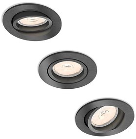 Philips 50393/99/PN - KIT 3x Lampada da incasso MYLIVING DONEGAL 1xGU10/5,5W/230V