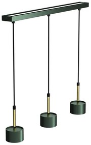 Lampadario su corda ARENA 3xGX53/11W/230V verde/oro