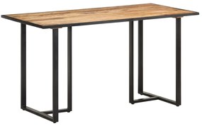 Tavolo Da Pranzo 140 Cm İn Legno Di Mango Grezzo /
