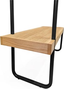 Set di panca e appendiabiti con struttura in acciaio Ben - Woodman