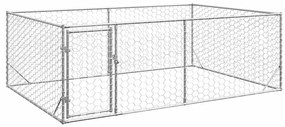 Cuccia Per Cani Da Esterno Con Porta 3x2x1 M Acciaio Zincato /