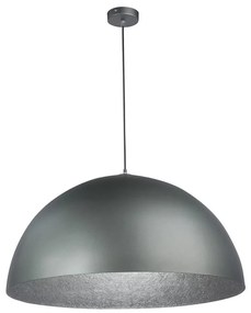 Lampadario a sospensione con filo SFERA 1xE27/60W/230V diametro 35 cm grigio/argento
