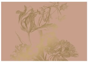 KEK Amsterdam Wandbild Engraved Flowers Gold 4 - XL