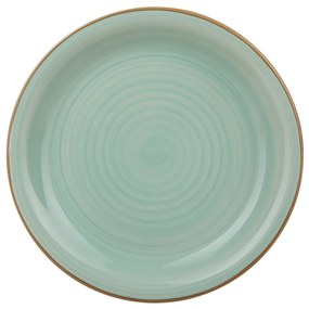 Piatto piano ceramica 26,5 cm azzurro Mirage