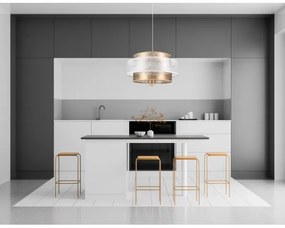 Lampadario a sospensione con filo GABI 1xE27/60W/230V oro/bianco diametro 40 cm