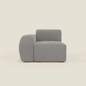 BonBon modulo terminale 105 cm sinistro o destro - tessuto smacchiabile T23 grigio
