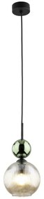SOPHIA lampada a sospensione con cavo 1xE14/10W/230V nero/verde/beige fumé