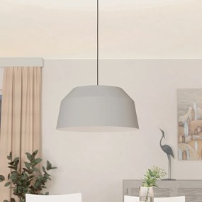 Lampadario Contemporaneo Contrisa 1 Luce Acciaio Grigio