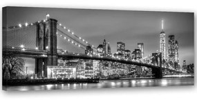 Quadro su tela, New York Ponte di Brooklyn Panorama