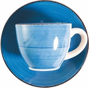 Set 6 Tazzine da Caffè con Piattino Ø6,8x5,6 cm in Gres VdE Tivoli 1996 Baita Acqua...