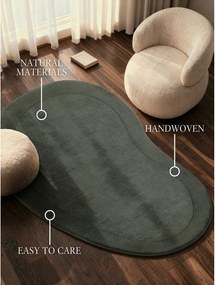 Tappeto verde scuro in misto lana tessuto a mano 125x200 cm Kari Organic – Villeroy&amp;Boch