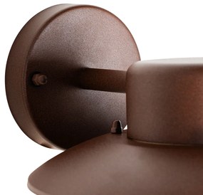 Applique da parete industriale marrone ruggine IP44 - Shell