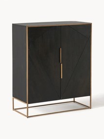 Credenza alta in legno di mango Harry